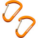 Munkees Munkees 3251 карабин Flat Wiregate 4 mm x 40 mm (пара) orange