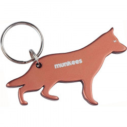 Munkees Munkees 3454 брелок-открывашка German Shepherd brown