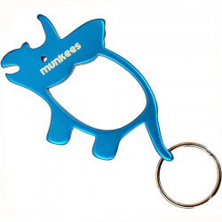 Munkees Munkees 3474 брелок-открывашка Triceratops blue