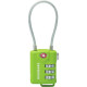 Munkees Munkees 3609 брелок-замок TSA Cable Combi Lock lime