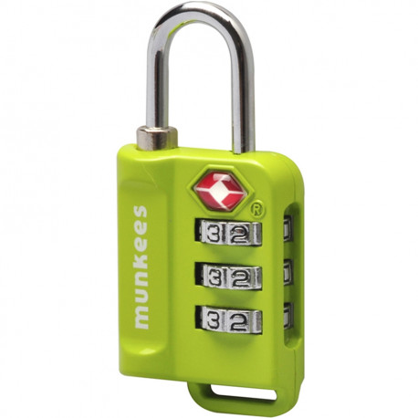 Munkees Munkees 3610 брелок-замок TSA Combi Lock lime